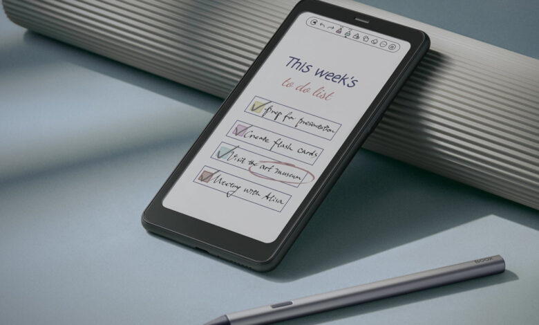 BOOX Palma 2 Pro revoluciona design com 5G e E Ink colorido