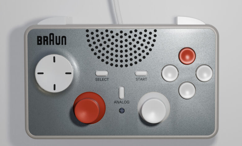 Braun apresenta controle de jogo minimalista e funcional