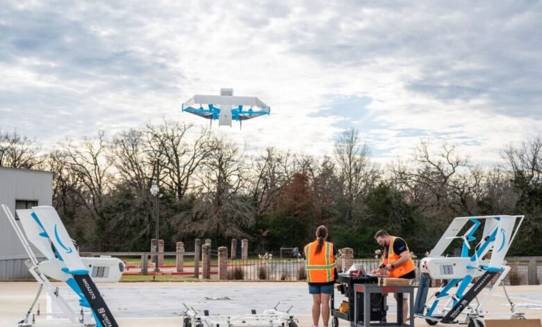 Drones da Amazon colidem com guindaste no Arizona, Feds investigam