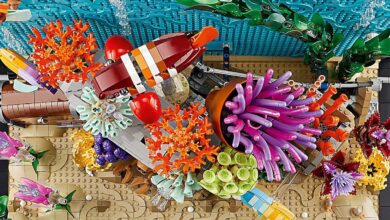 LEGO cria aquário tropical que alia design e movimento