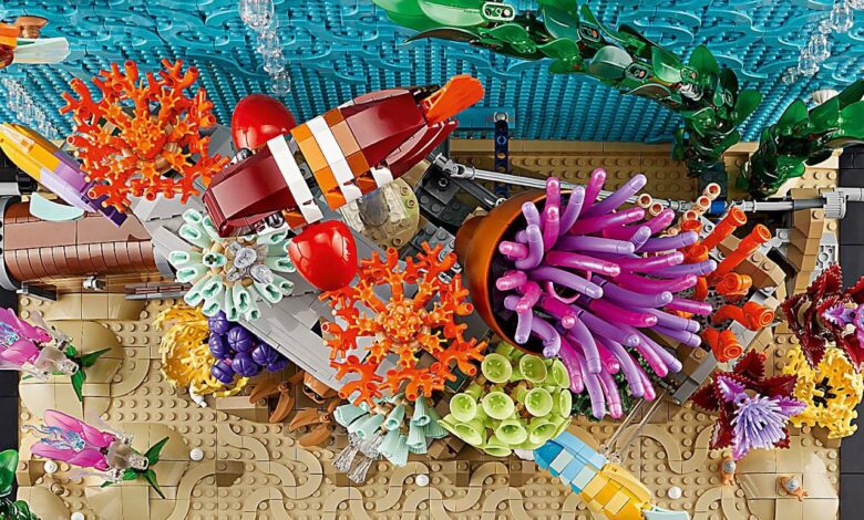 LEGO cria aquário tropical que alia design e movimento