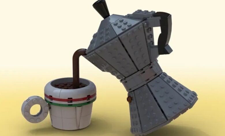 LEGO apresenta produto icônico: a cafeteira Moka Pot