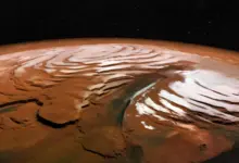 Cientistas analisam descoberta em vórtice gelado de Marte