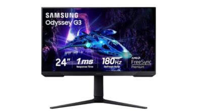 Samsung 24" Odyssey G3 para games com quase 50% de desconto