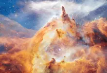 Telescópio Webb revela formação de estrelas na Nebulosa Lobster