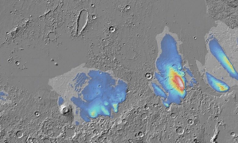 NASA descobre depósitos de gelo em Marte após erupções