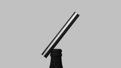 Design japonês traz abridor de garrafas minimalista em aço