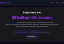 Salesforce sofre breach com 1B de registros expostos