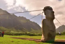 Cientistas confirmam em estudo que moai podiam caminhar